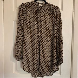 H&M x Richard Allen long sleeve tunic top